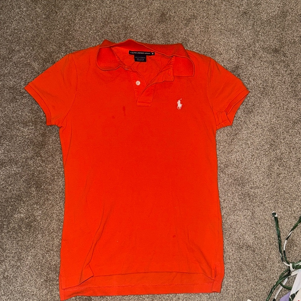 Ralph lauren sport half sleeve womens orange M